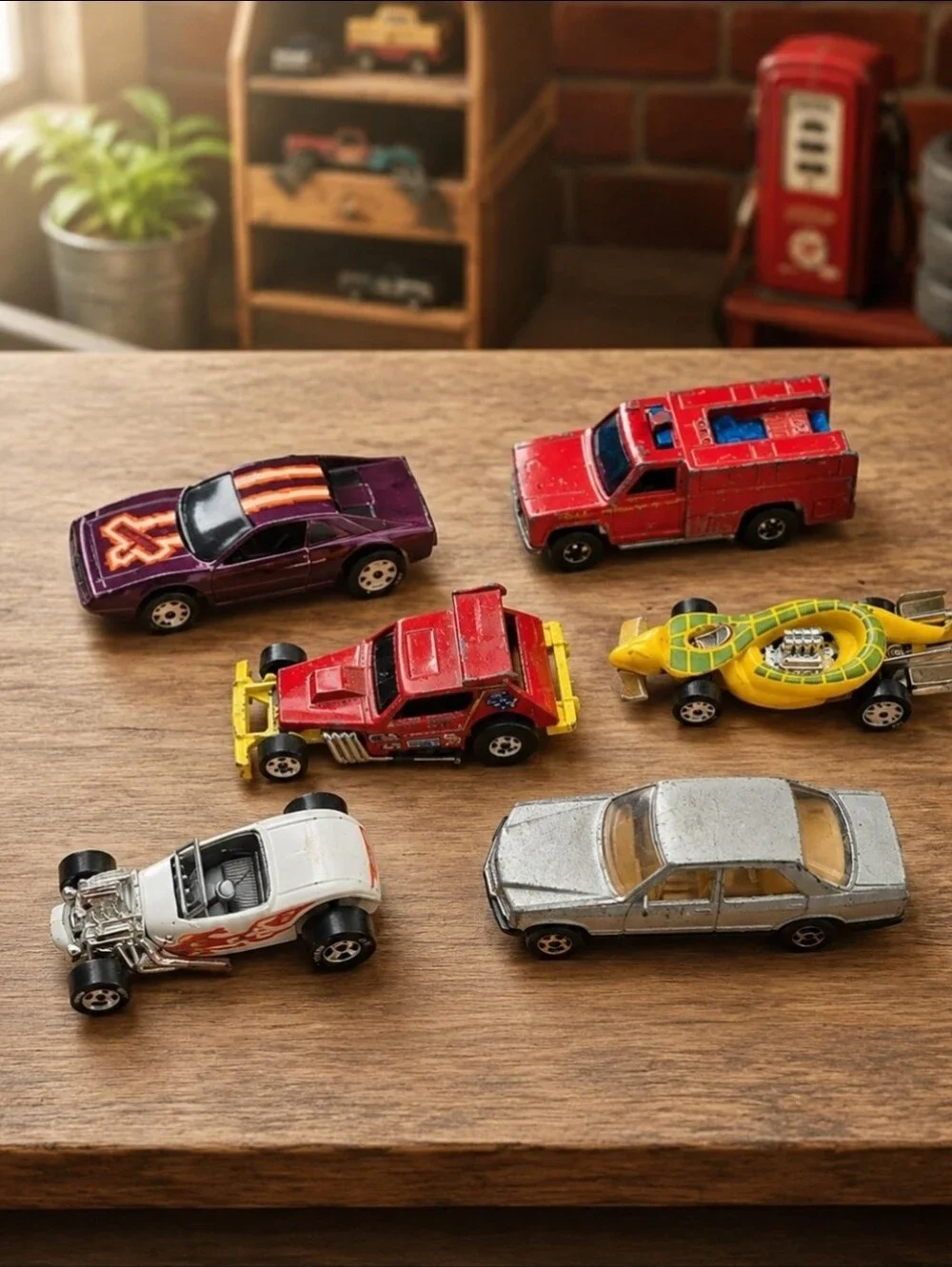 Vintage Hot Wheels & Matchbox Die Cast Car Bundle 1970s 1980s Lot of 6